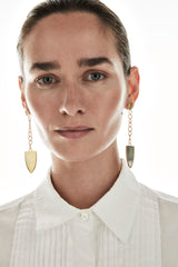 Gold Glass Earring 05