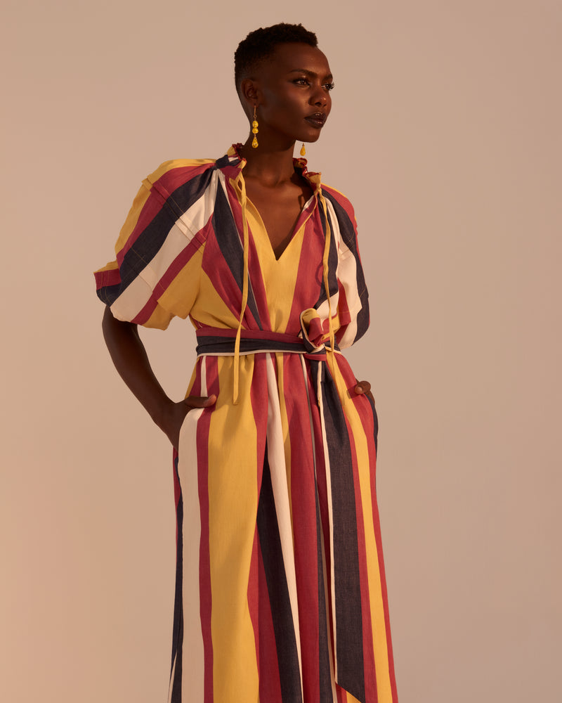 VESTIDO JAÉN RAYAS 