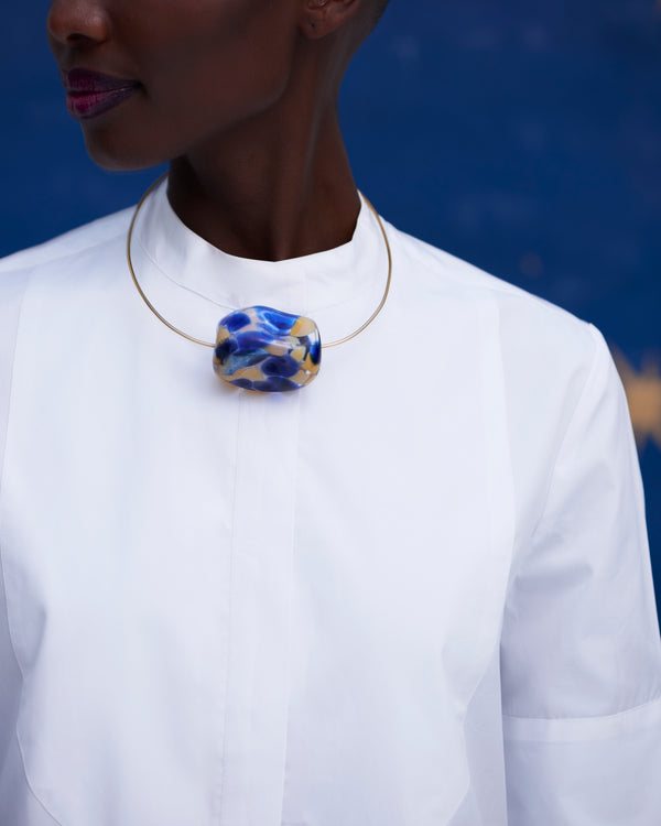 COLLAR DE VIDRIO SOPLADO A MANO 15 