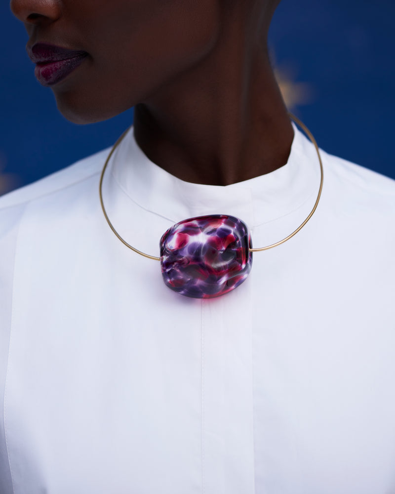 COLLAR DE VIDRIO SOPLADO A MANO 13 
