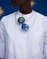 COLLAR DE VIDRIO SOPLADO A MANO 14 