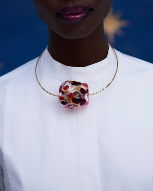 COLLAR DE VIDRIO SOPLADO A MANO 16 