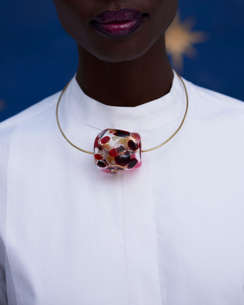 HANDBLOWN GLASS CHOKER 16